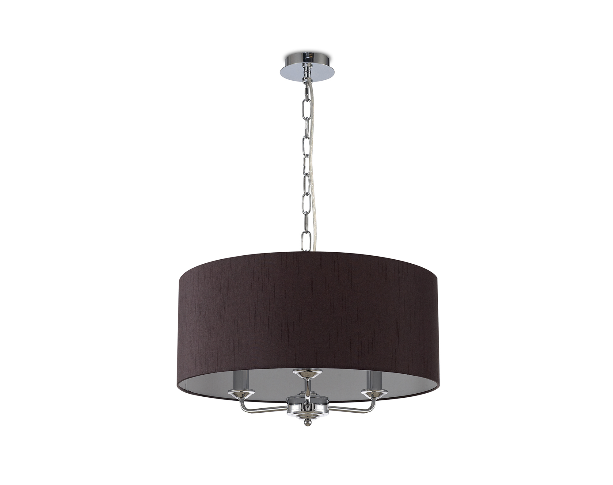 Banyan 50cm 3 Light Pendant Polished Chrome, Black DK0020  Deco Banyan